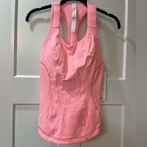 •NWT• LULULEMON Cardio Kick Tank Bleached Coral size 6